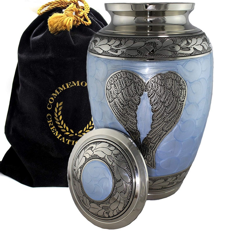 Loving Angel Blue Cremation Urn Urns for Human Ashes Etsy