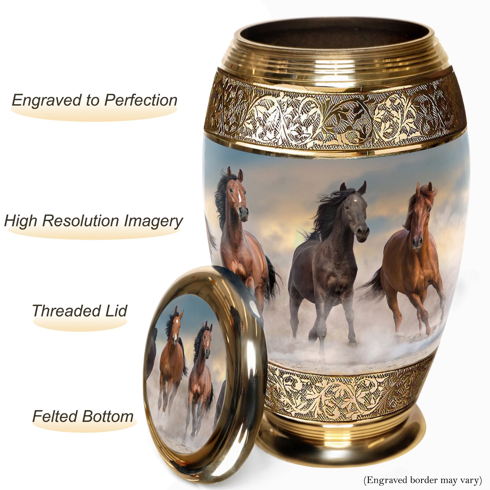 Wild Horses Cremation Urn Urns for Human Ashes Cremation Etsy