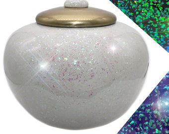 Prismatic Shimmering Light Cremation Urn, Urns for Human Ashes, Cremation Urns for Adults, Cremation Urn Human