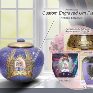 Cosmic Shimmering Light Cremation Urn, Urns for Human Ashes, Cremation Urns for Adults, Cremation Urn Human image 8