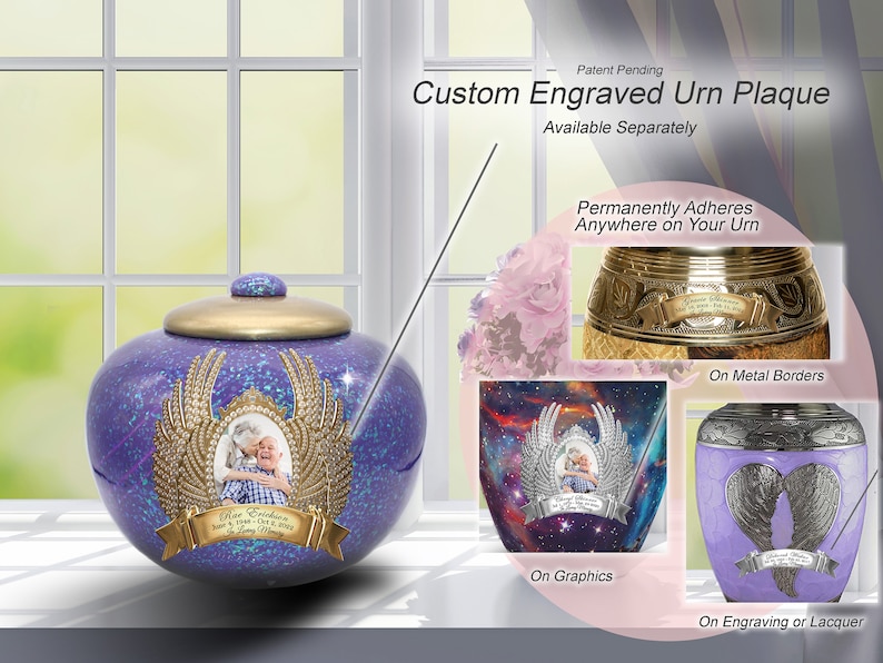 Cosmic Shimmering Light Cremation Urn, Urns for Human Ashes, Cremation Urns for Adults, Cremation Urn Human image 8