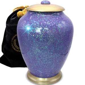 Cosmic Shimmering Light Cremation Urn, Urns for Human Ashes, Cremation Urns for Adults, Cremation Urn Human
