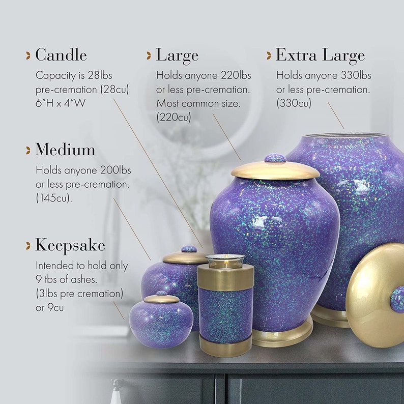 Cosmic Shimmering Light Cremation Urn, Urns for Human Ashes, Cremation Urns for Adults, Cremation Urn Human image 5