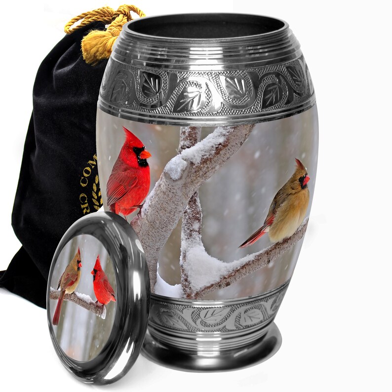 Cozy Cardinals Cremation Urn Urns for Human Ashes Cremation Etsy