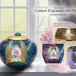 Green Sparkle Cremation Urns for Human Ashes Large XL Small Cremation Urns for Adults Keepsakes Urn Urns for Humans & Burial Urns for Ashes image 8