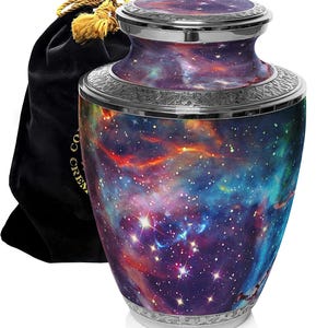 Galaxy Urns for Human Ashes Galaxy Cremation Urn Large XL Small Cremation Urns for Adults Keepsakes Urn for Humans & Burial Urns for Ashes