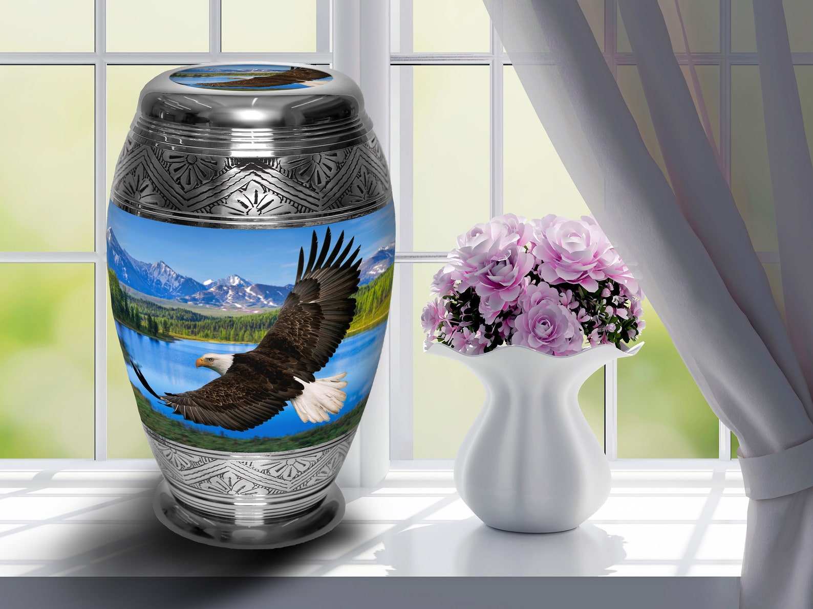 Bald Eagle Cremation Urns for Human Ashes Large XL Small Etsy