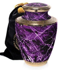 Purple Urns for Human Ashes Large XL Small Purple Cremation Urns for Adults Keepsakes Urn Urns for Humans & Burial Urns for Ashes Adult Urn