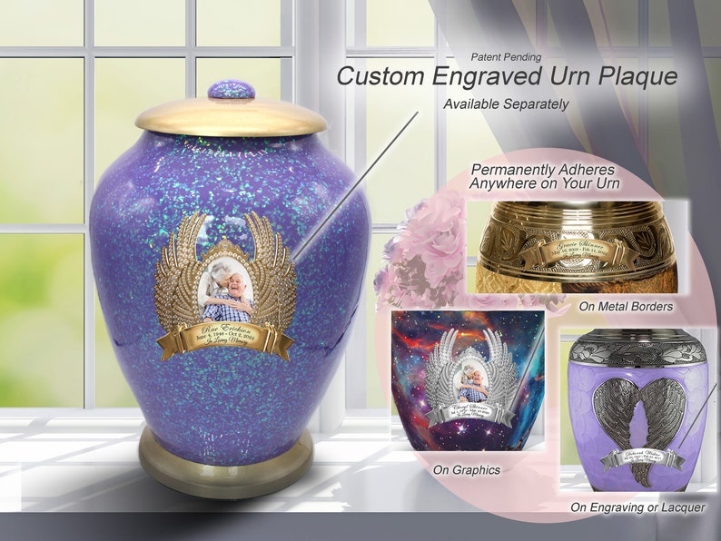 Cosmic Shimmering Light Cremation Urn, Urns for Human Ashes, Cremation Urns for Adults, Cremation Urn Human image 7