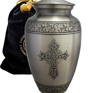 Cross Urns for Human Ashes Large XL Small Cremation Urns for Adults Keepsakes Urn Urns for Humans & Burial Urns for Ashes