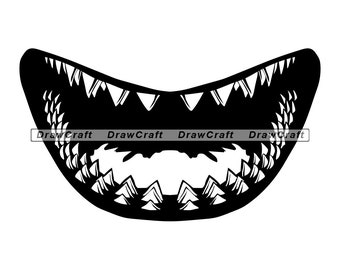Download Shark Teeth Svg Etsy