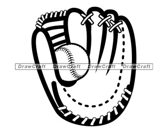 Download Baseball Glove Dxf Etsy