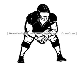 picture Defensive Lineman Football Lineman Clipart football lineman etsy