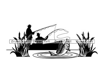 Download Fishing Boat Svg Etsy