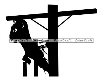 Download Lineman Silhouette Etsy