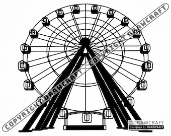 Download Ferris Wheel Svg Etsy PSD Mockup Templates