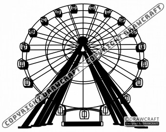 Download Ferris Wheel Svg Etsy PSD Mockup Templates