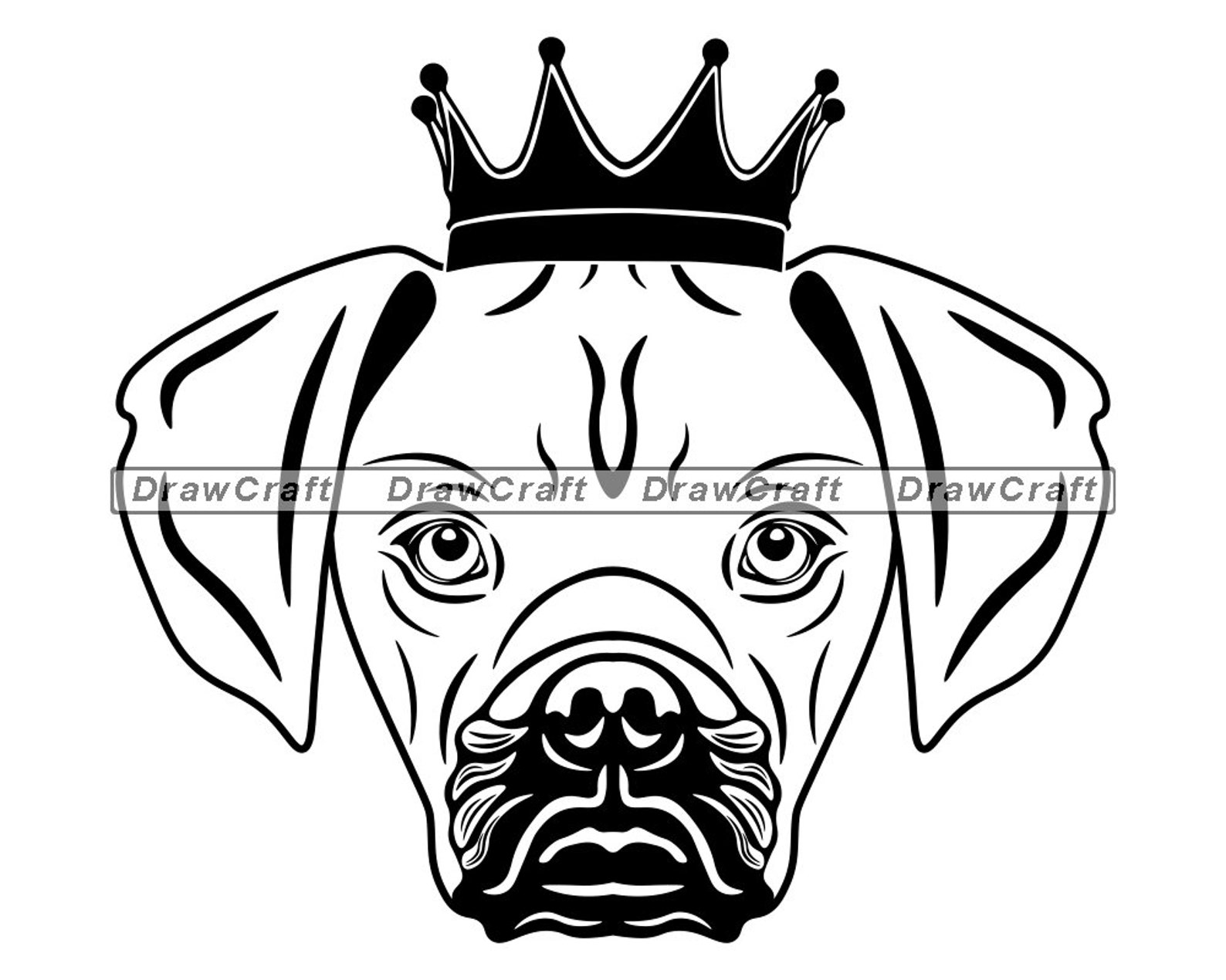 Puggle In Crown SVG King Puggle SVG Dog Svg Puggle Cut | Etsy