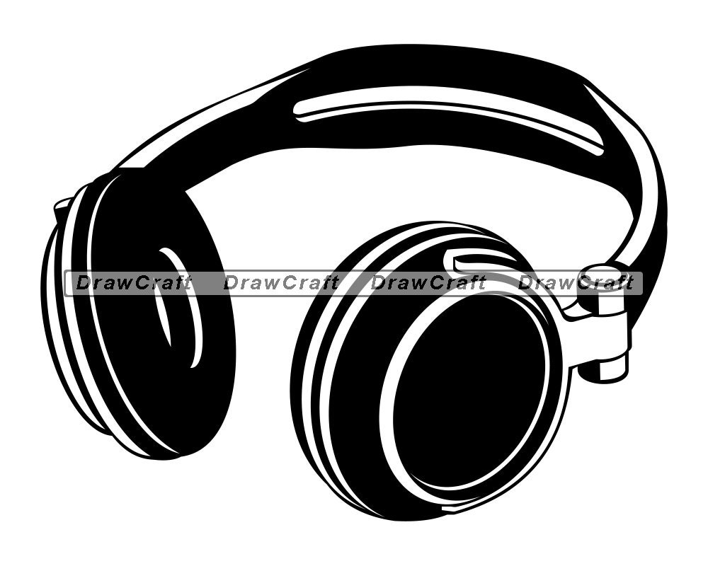 Headphones Lying Down Svg Headphones Svg Headset Svg Etsy