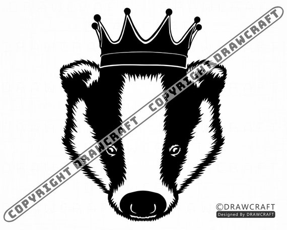 Download Free Badger In Crown Svg Badger Svg King Badger Svg Badger Cut Etsy SVG Cut Files