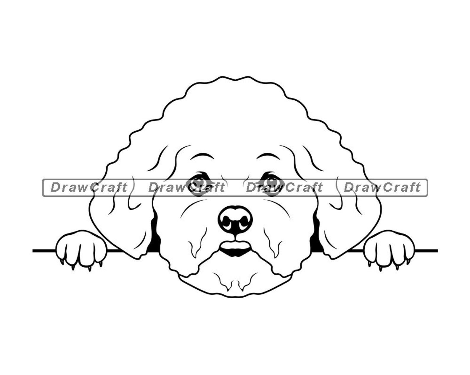 Peeking Bichon Frise SVG Bichon Frise SVG Peeking Dogs SVG | Etsy