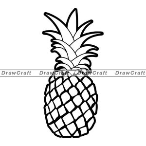 Pineapple DXF File Pineapple PNG File Vector Art Commercial /& Personal Use- png file,dxf file for Cricut,dxf file for Silhouette,vinyl