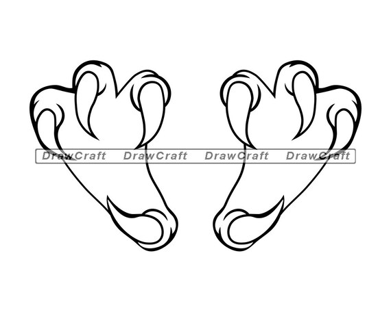 Raptor Claws Svg Raptor Svg Claws Svg Sharp Nails Svg | Etsy