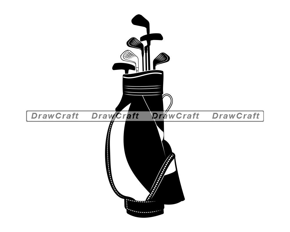 Golf Club Bag Svg Golf Svg Golfing Svg Golf Club Bag Cut Etsy