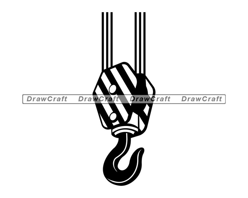Crane Hook 4 Svg Crane Hook Svg Hook Svg Construction Svg Etsy Denmark