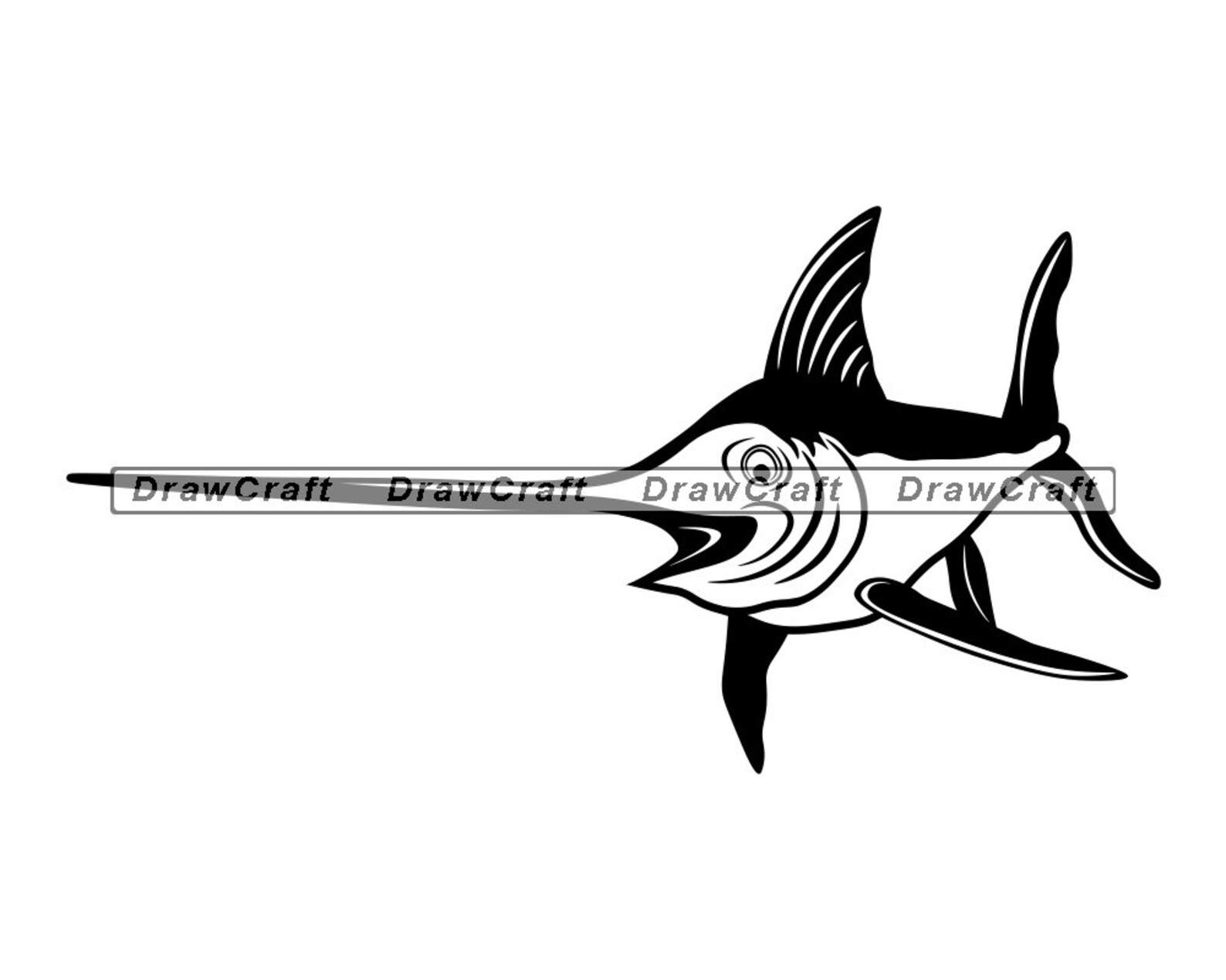 Swordfish 2 Svg Swordfish Logo Svg Swordfish Fishing Svg Etsy