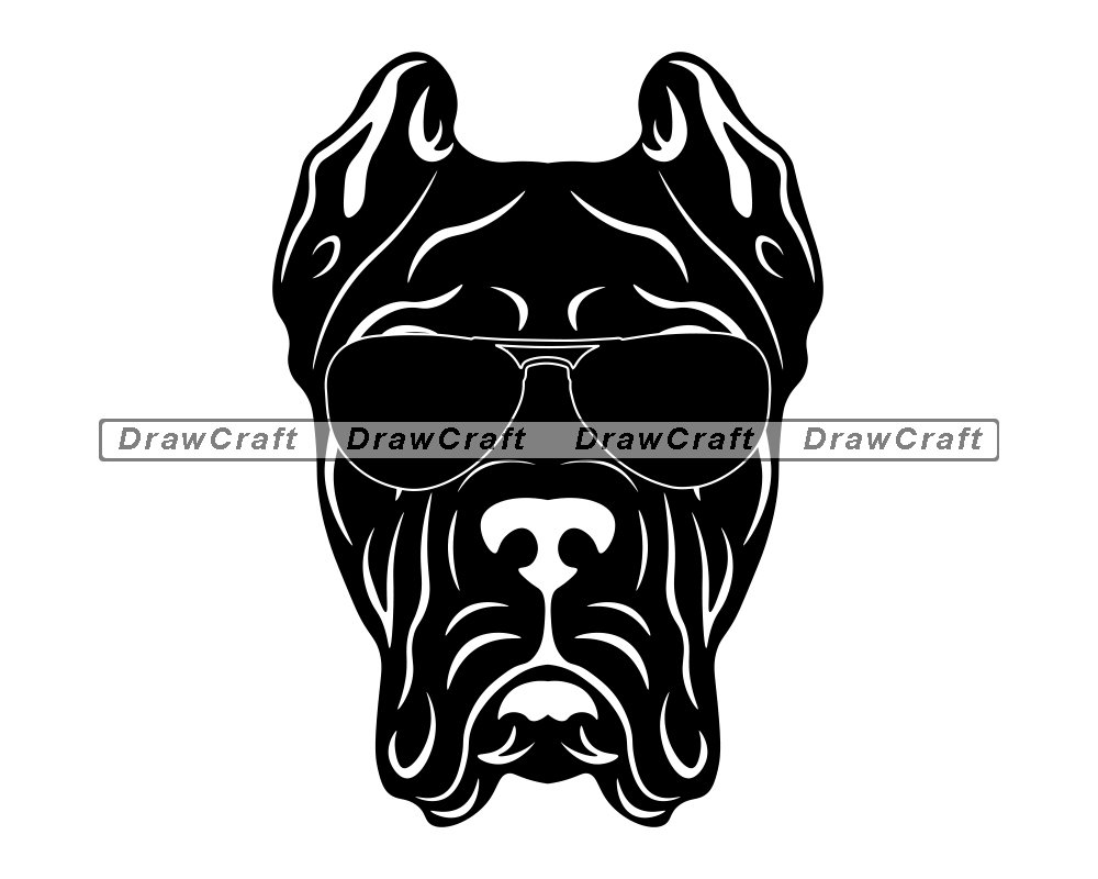 Cane Corso In Sunglasses SVG Cane Corso Svg Dog Svg Cane Etsy
