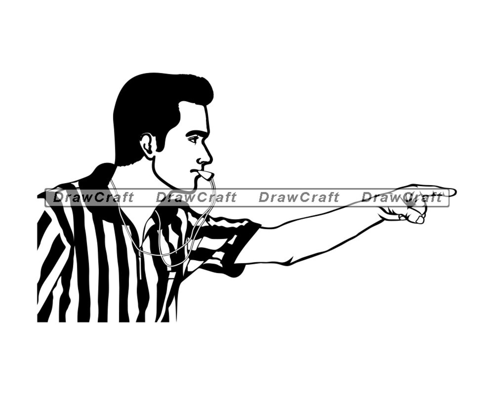 Coach Blowing A Whistle Svg Coach Svg Coaching Svg Referee Etsy