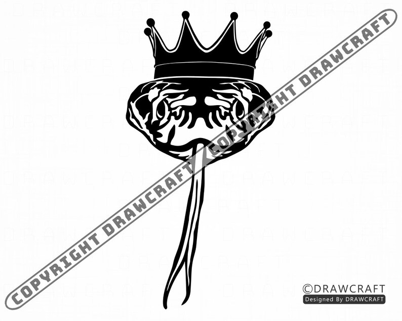 Download Cobra In Crown SVG Cobra SVG King Cobra SVG Snake Svg | Etsy