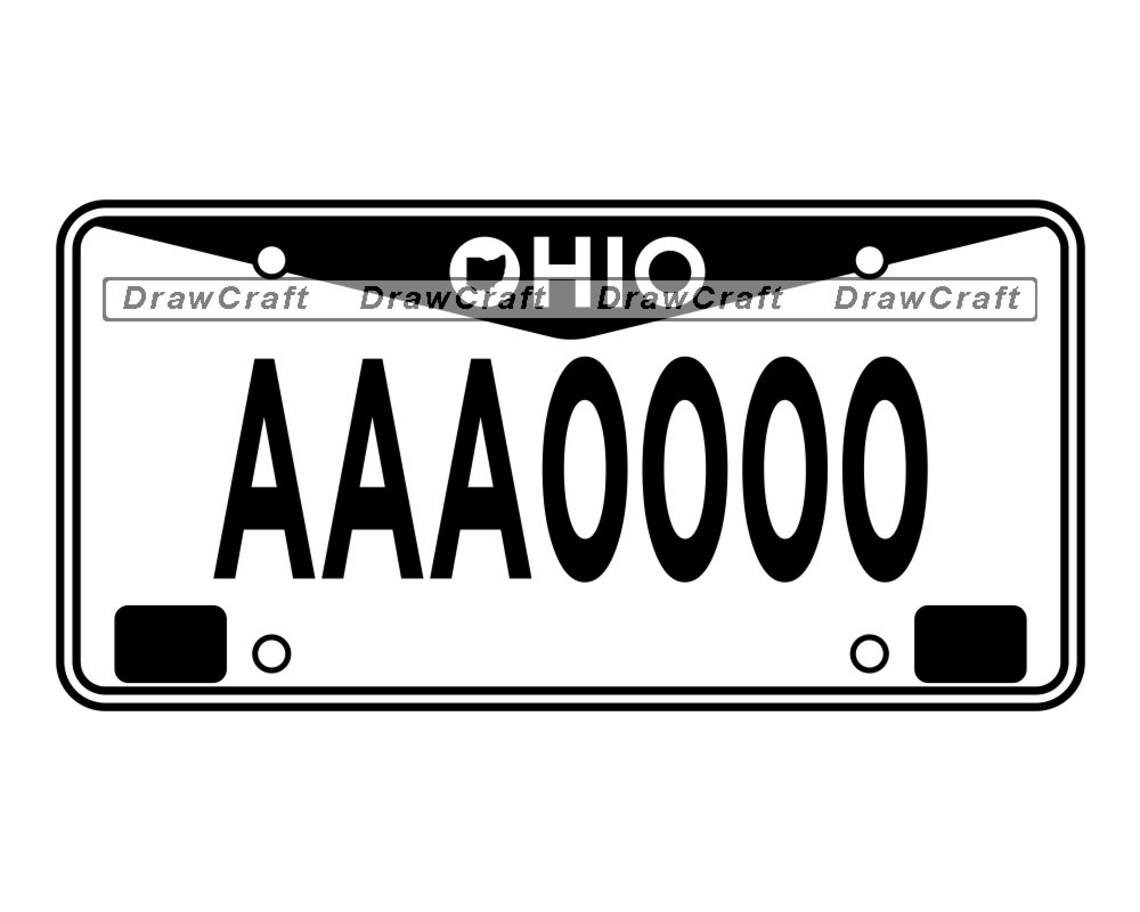 Ohio Licence Plate Svg Ohio Svg Driving Svg Driver Svg Etsy