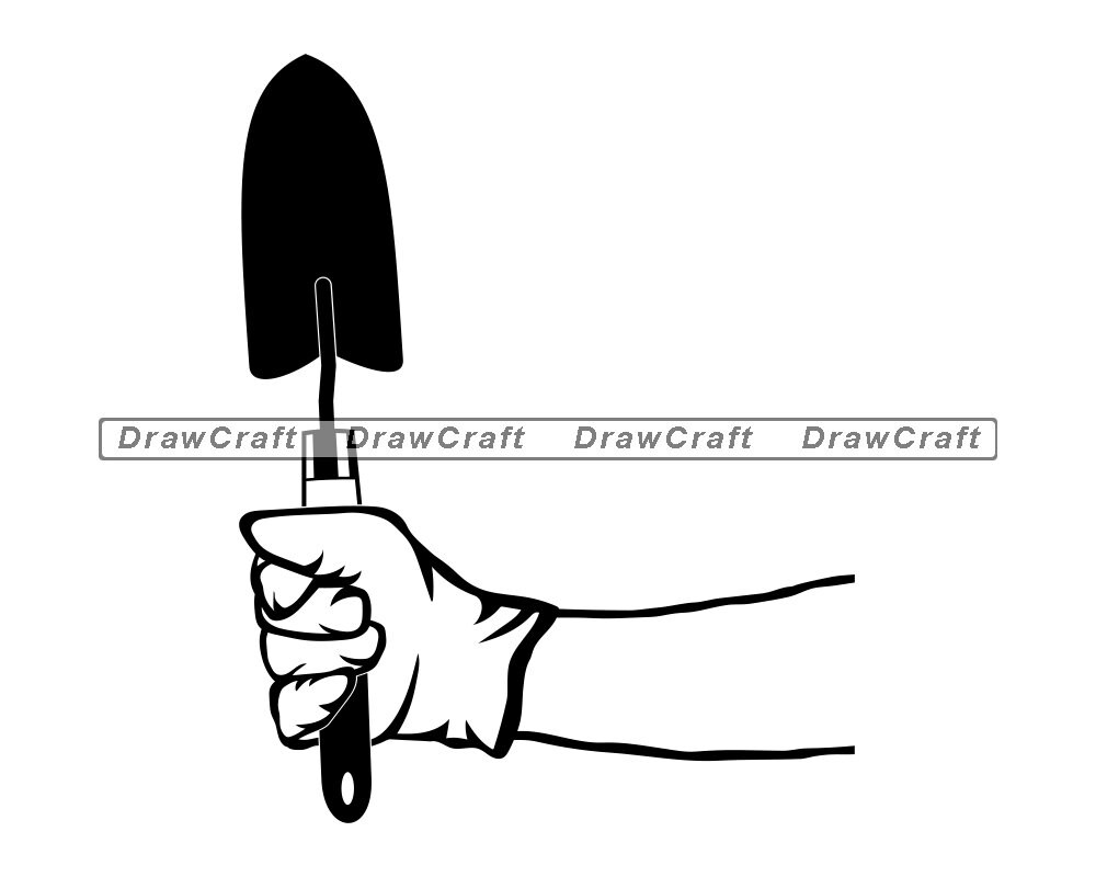 Hand Holding Garden Trowel Svg Garden Trowel Svg Gardening Etsy