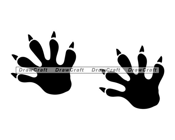 Raccoon Footprint 3 SVG Raccoon Svg Footprint Svg | Etsy Australia