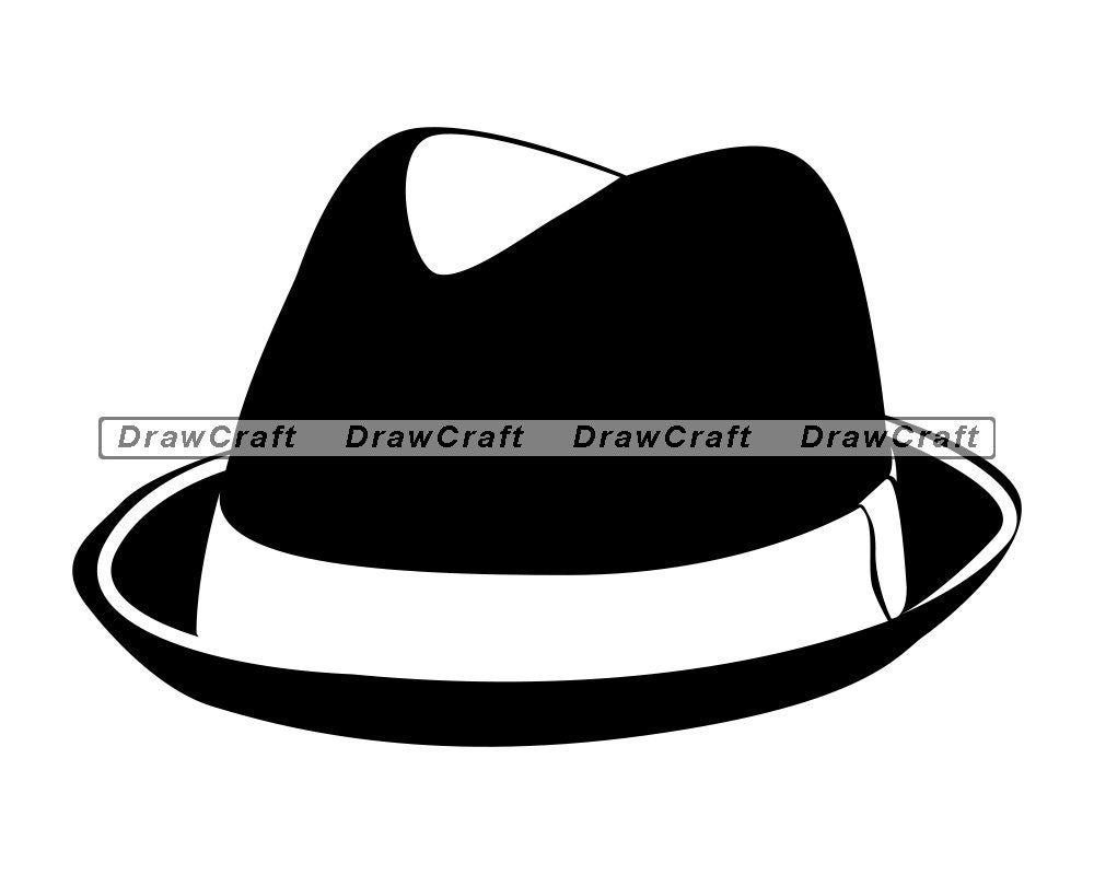 Fedora Hat Svg Hat Svg Fedora Hat Cut Files Fedora Hat Etsy Australia