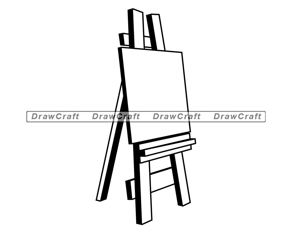 Easel Svg Painting Svg Drawing Svg Easel Cut Files Easel Etsy