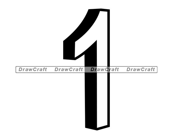 Download Number 1 In 3d Svg Number 1 Svg 3d Svg Age Svg Birthday Svg Number Cut Files Number Files For Cricut Number Clipart Png Dxf Eps