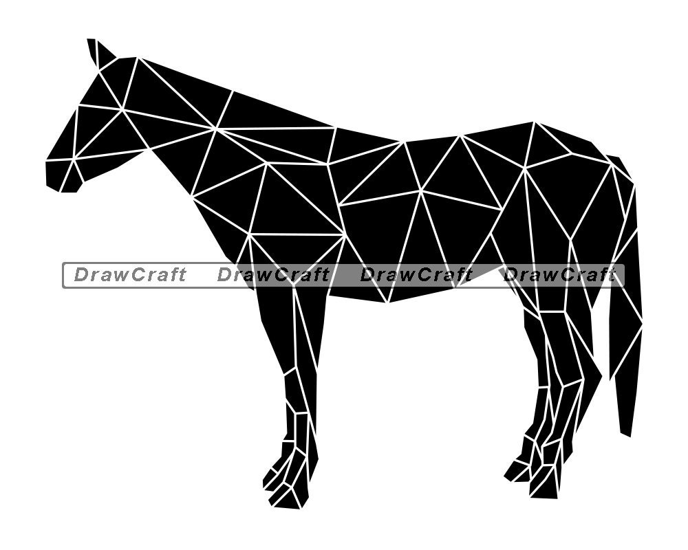 Download Geometric Mustang Svg Mustang Svg Geometric Animals Svg Etsy