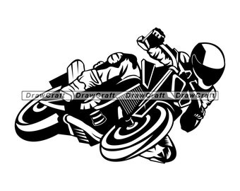 Motorcycle Rider #4 SVG, Motorcycle SVG, Biking Svg, Motorcycle Cut Files, Motorcycle Files for Cricut, Motorcycle Clipart, Png, Dxf, Eps