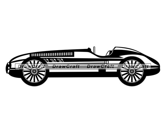 Download Vintage Racing Car 2 Svg Retro Racing Car Svg Racing Car Etsy