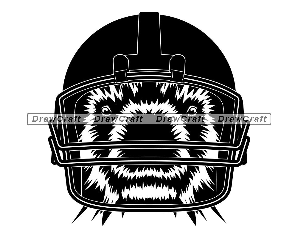 Porcupine Football Mascot Svg Porcupine Svg Football Svg Etsy
