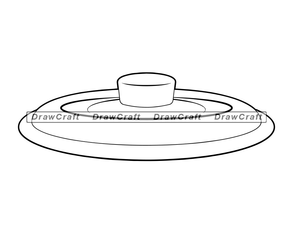Cooking Pot Lid Outline Svg Cooking Pot Cover Svg Cooking Etsy