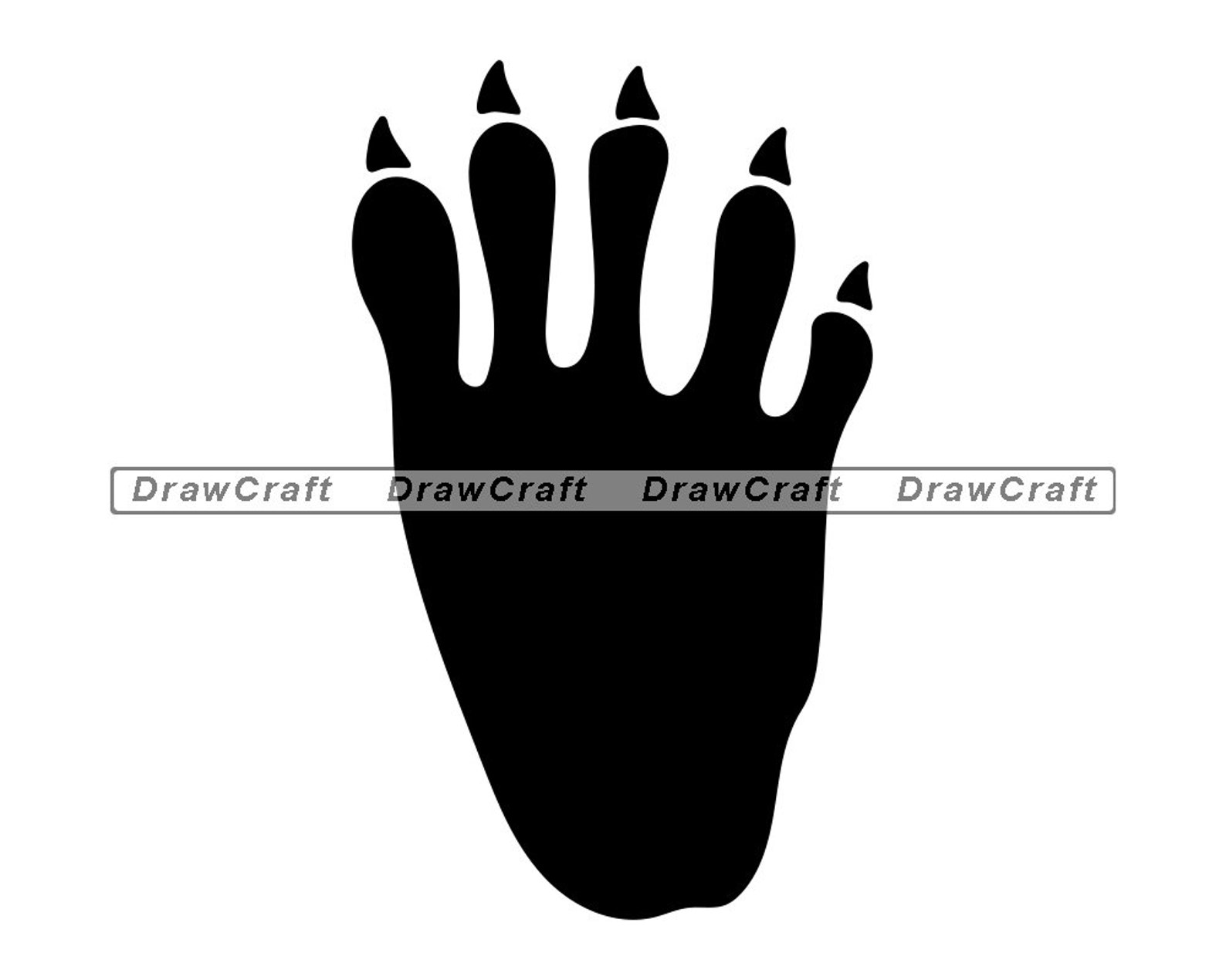 Raccoon Footprint SVG Raccoon Svg Footprint Svg Footprint | Etsy