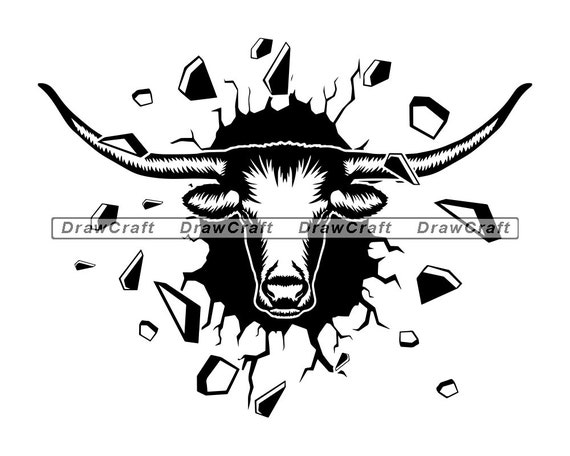 Smashing Texas Longhorn Logo Svg Texas Longhorn Svg Animal | Etsy