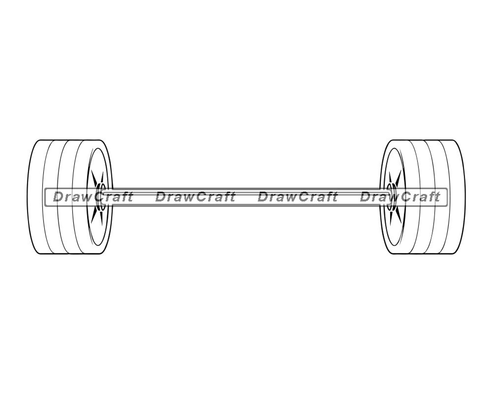 Barbell Outline Svg Barbell Svg Workout Svg Exersize Svg Etsy