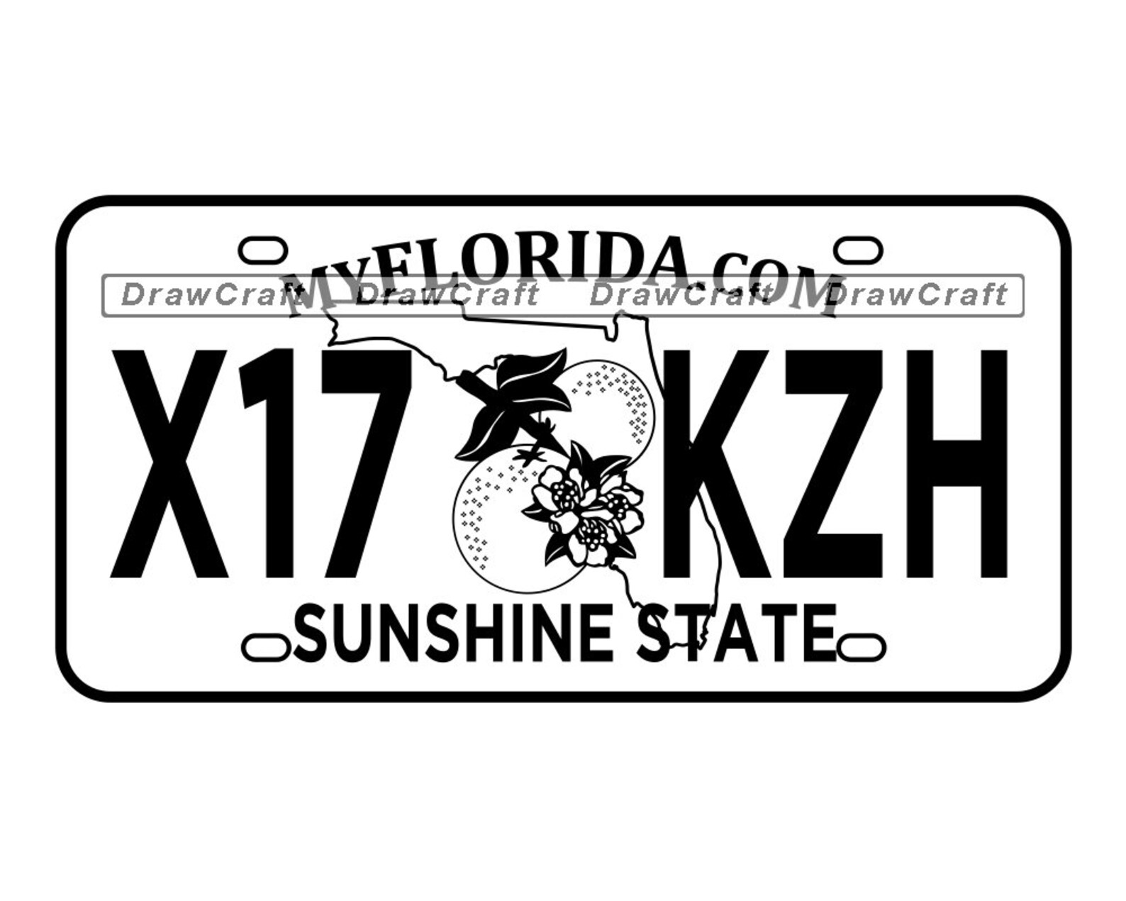 Florida Licence Plate Svg Florida Svg Driving Svg Driver | Etsy