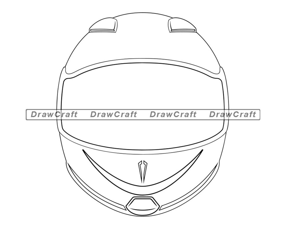 Motorcycle Helmet Outline SVG Motorcycle SVG Biking Svg Etsy
