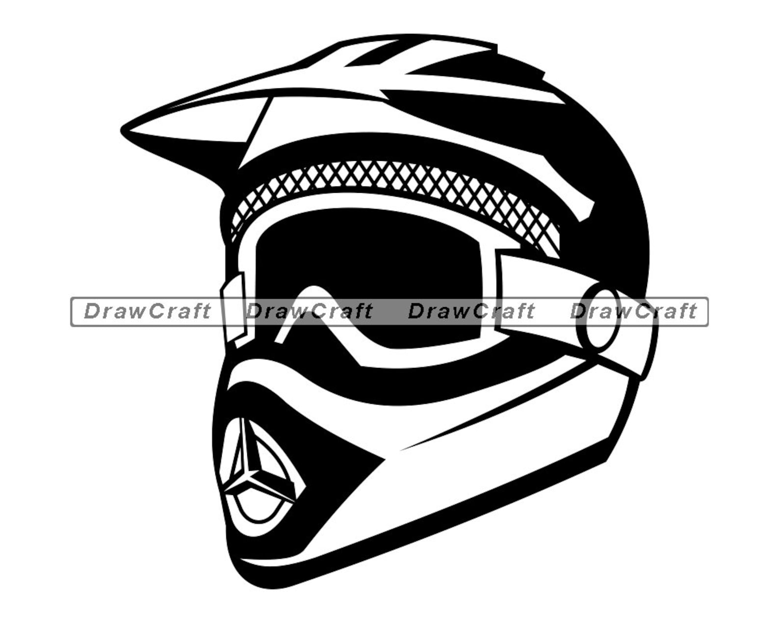Dirt Bike Helmet Svg Motocross Helmet Svg Stunt Bike Helmet Etsy